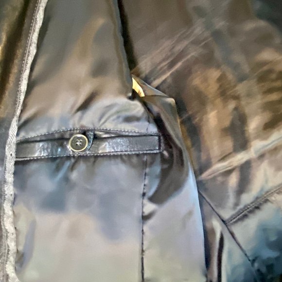 BOSS Mens Black 100% Lamb Leather Moto Jacket - Picture 7 of 14